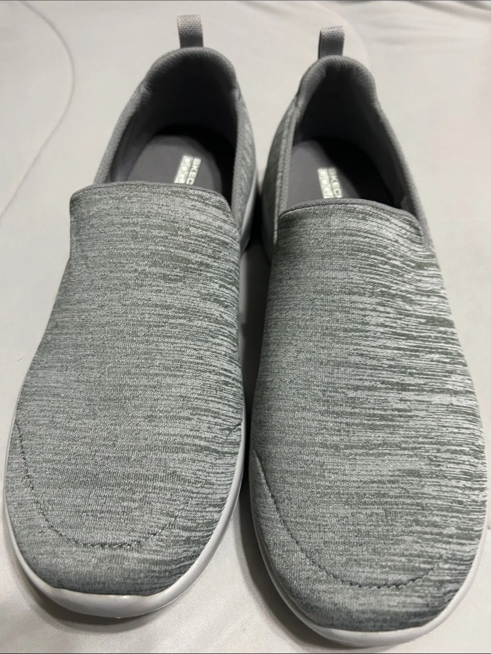 Skechers Women's Slip-On Athletic Shoes in Gray